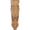 Ekena Millwork 3 1/2"W x 9"D x 12"H Medium Hudson Acanthus Wood Corbel, Red Oak CORW04X09X12HDRO - alternate 2